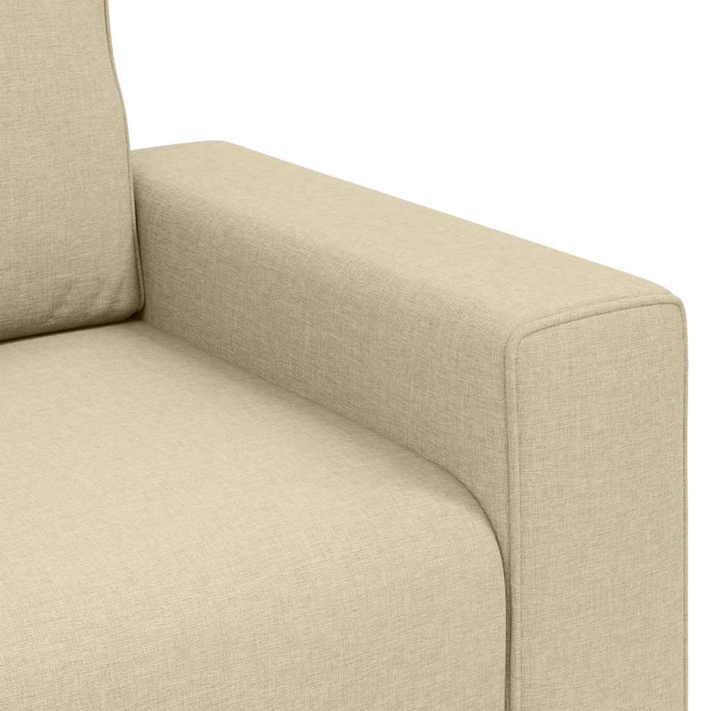 Canapé avec coussin Crème 100 x 77 x 82 cm tissu - XIOS