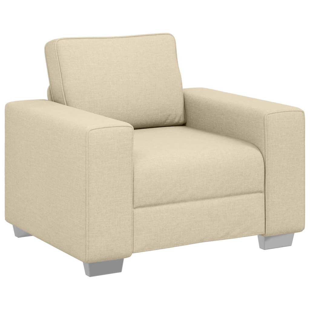 Canapé avec coussin Crème 100 x 77 x 82 cm tissu - XIOS