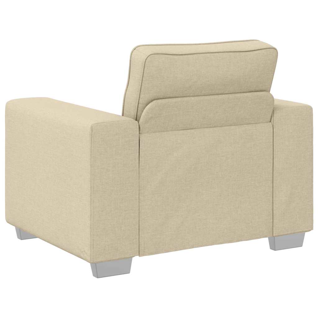 Canapé avec coussin Crème 100 x 77 x 82 cm tissu - XIOS