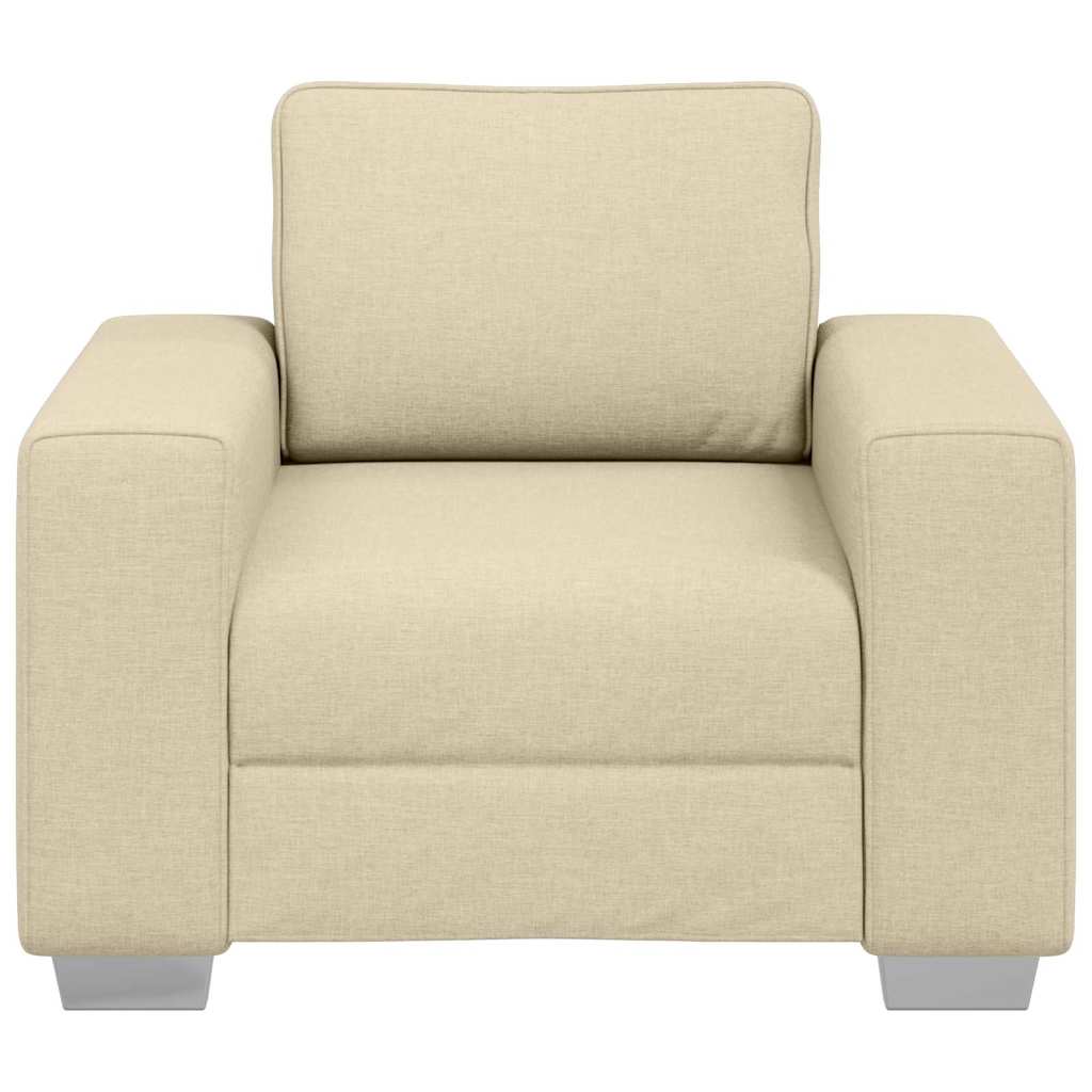 Canapé avec coussin Crème 100 x 77 x 82 cm tissu - XIOS
