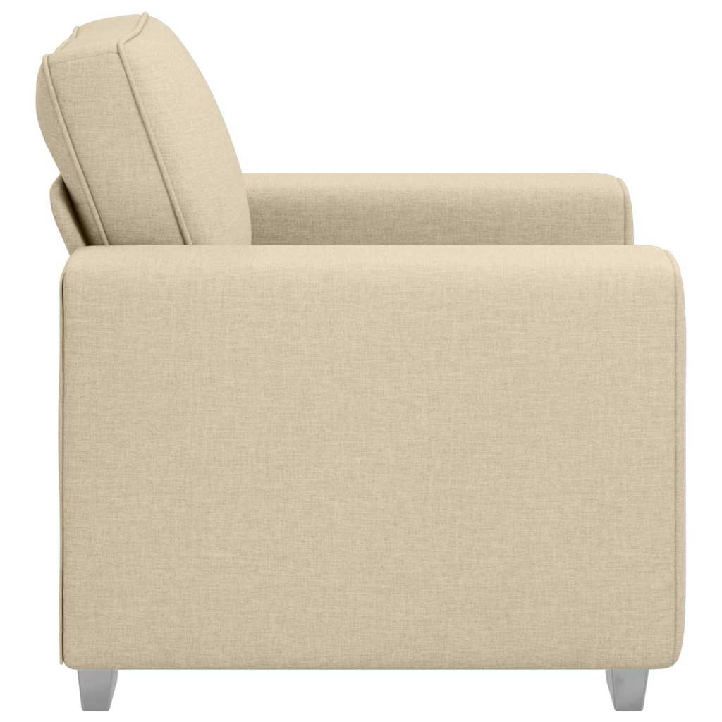Canapé avec coussin Crème 100 x 77 x 82 cm tissu - XIOS