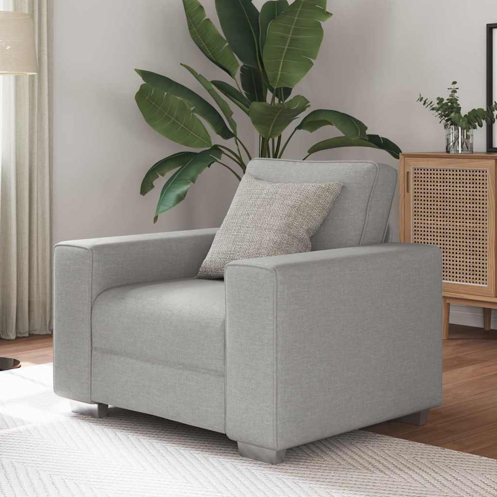 Canapé avec coussin Gris nuage 100 x 77 x 82 cm tissu - XIOS