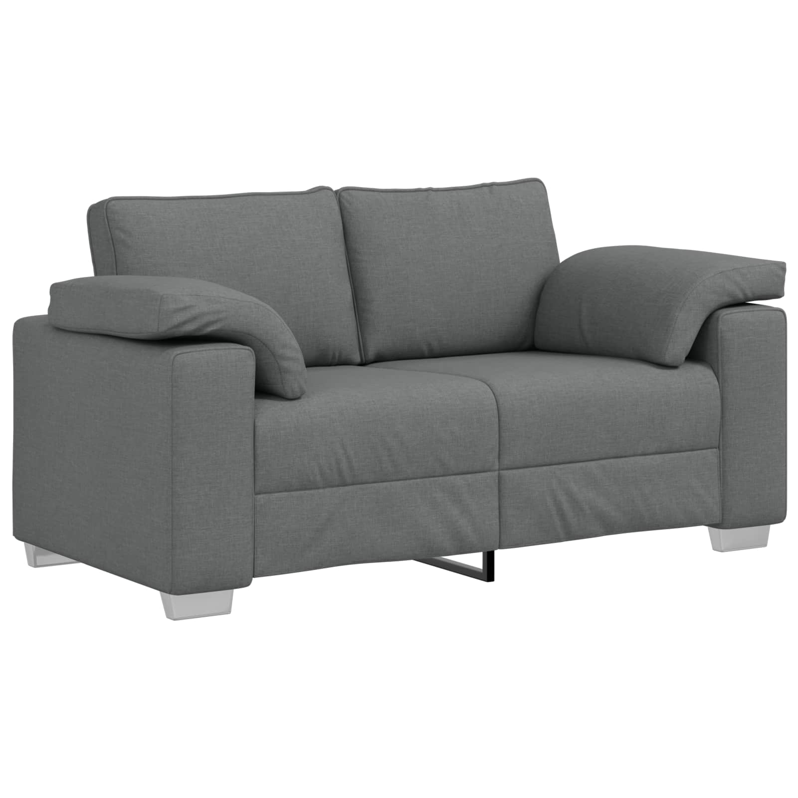 Canapé deux places Gris foncé 160 cm tissu - XIOS