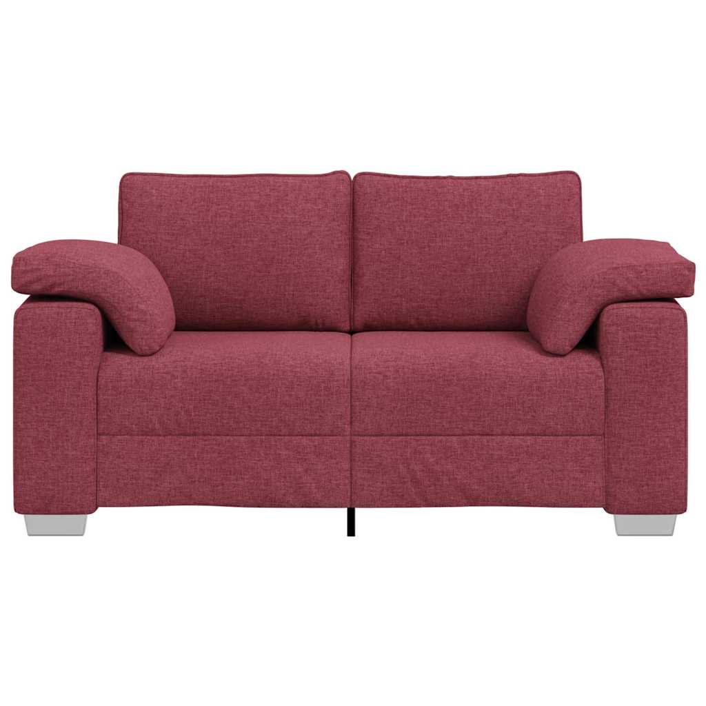 Canapé avec coussin Rouge bordeaux 160 x 77 x 82 cm tissu - XIOS