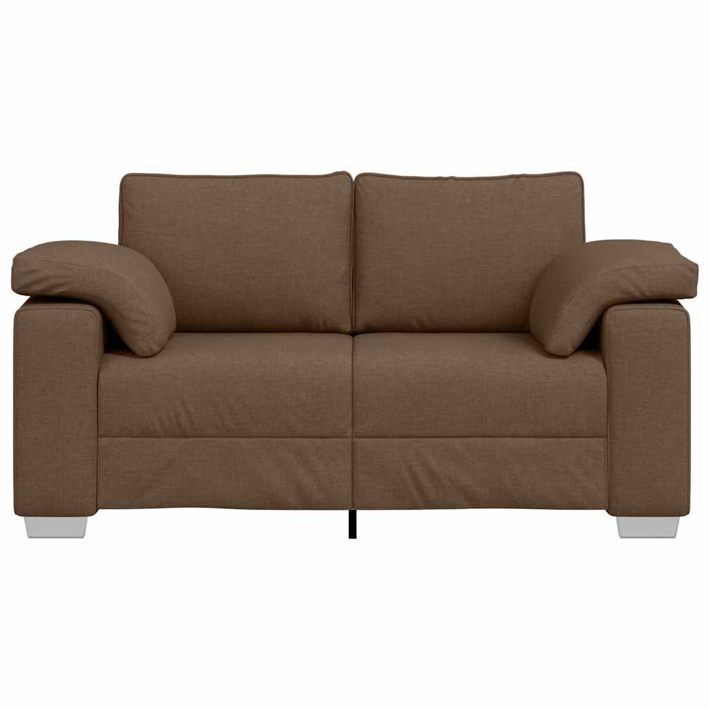 Canapé avec coussin Marron 160 x 77 x 82 cm tissu - XIOS