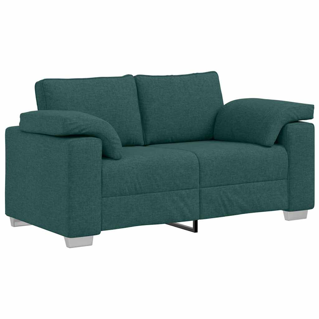 Canapé avec coussin Vert foncé 160 x 77 x 82 cm tissu