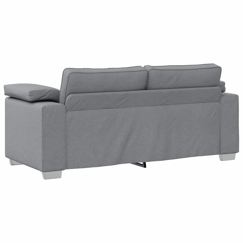 Canapé deux places Gris clair 180 cm tissu