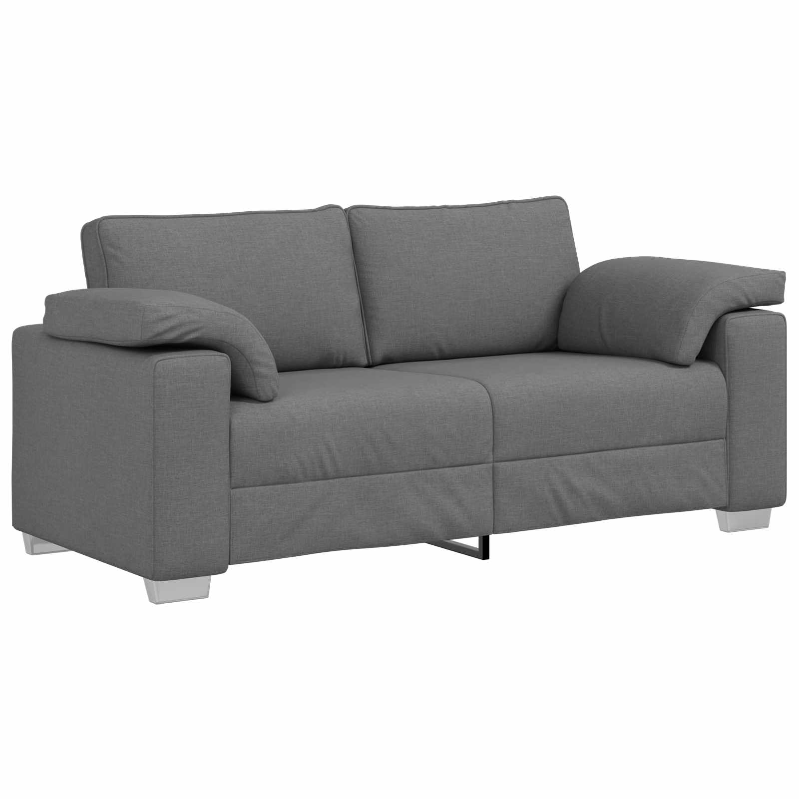 Canapé deux places Gris foncé 180 cm tissu - XIOS