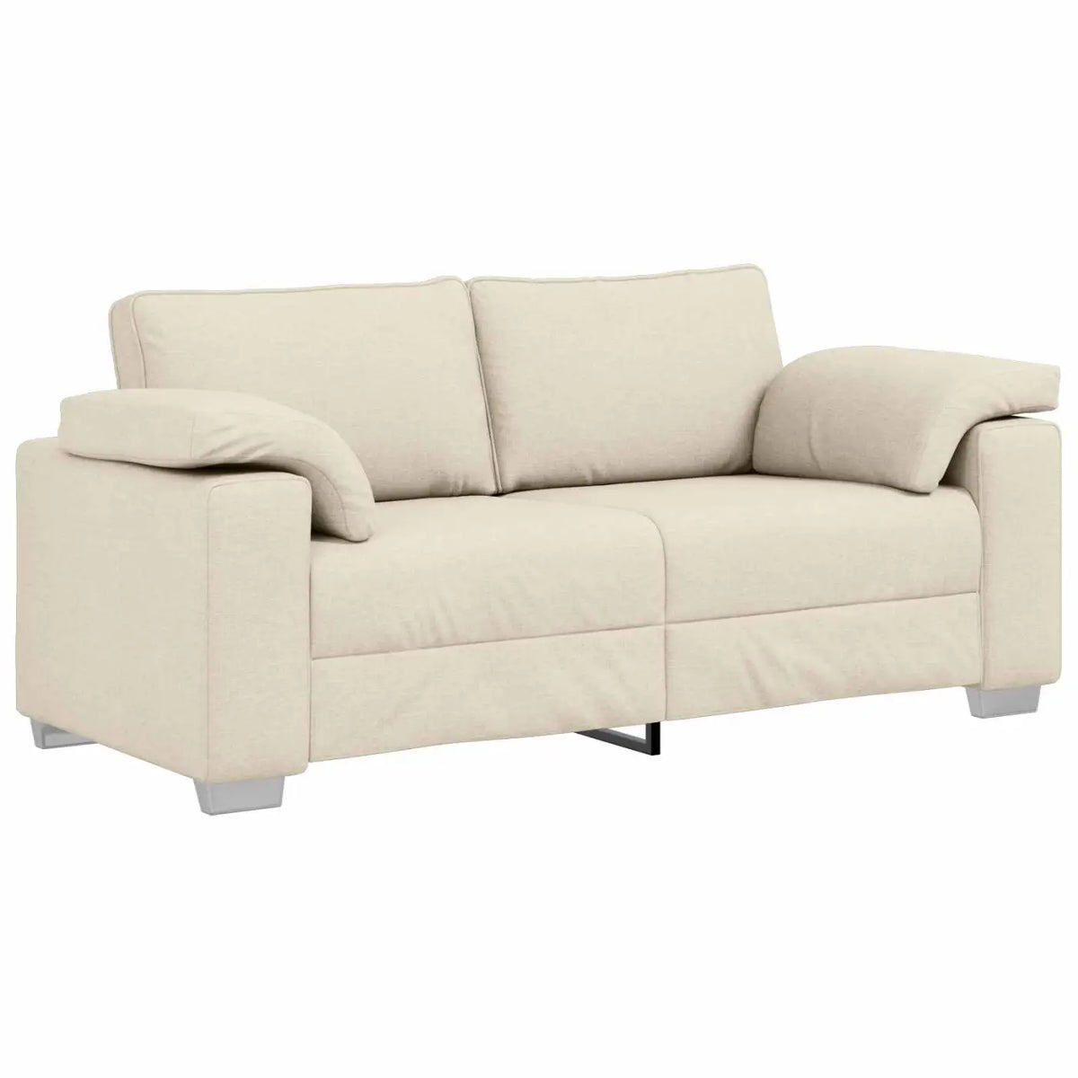 Sofa 2 places Beige 180 cm Tissu en lin mélangé - XIOS