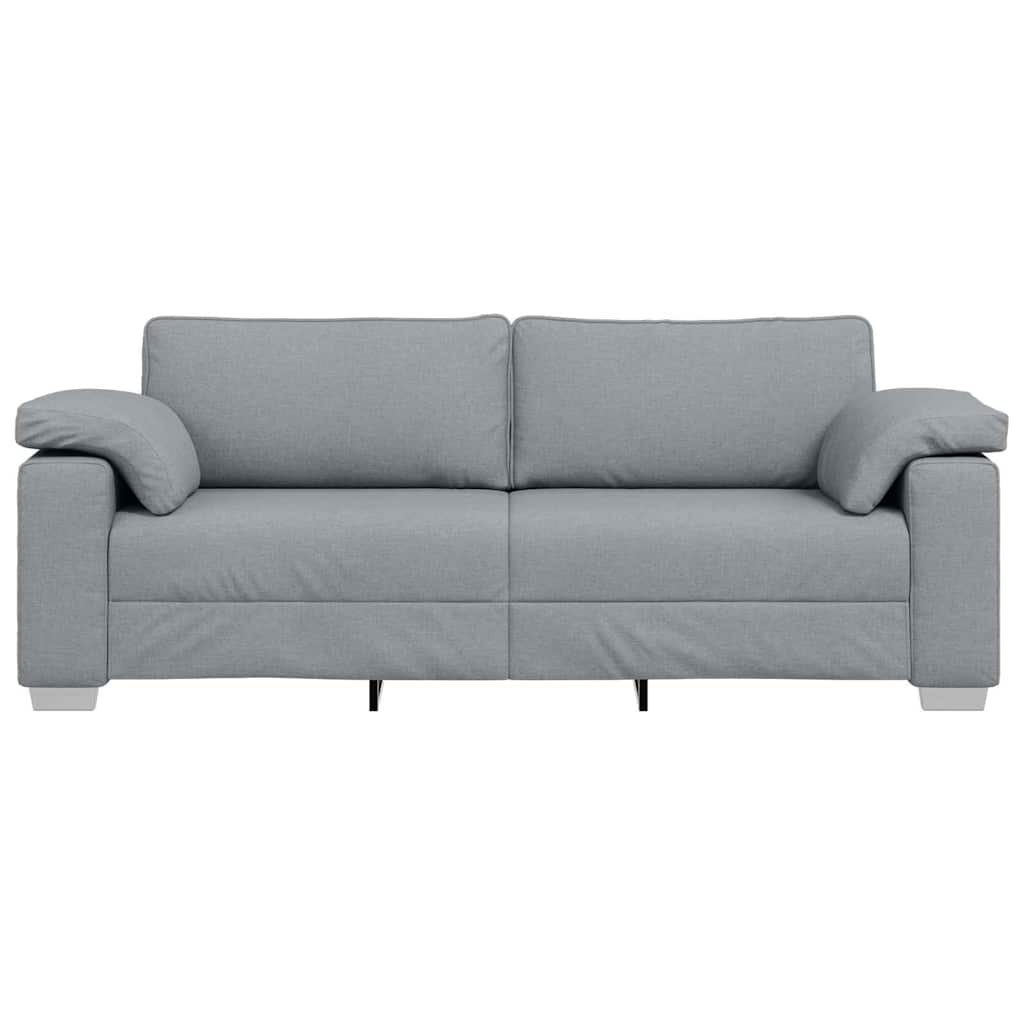 Canapé avec coussin Gris clair 219 x 77 x 82 cm tissu - XIOS