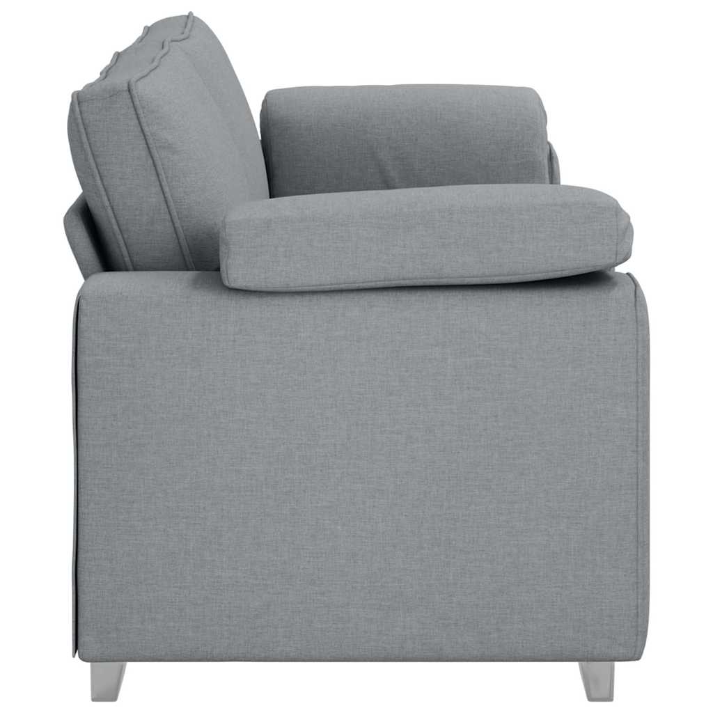 Canapé avec coussin Gris clair 219 x 77 x 82 cm tissu - XIOS