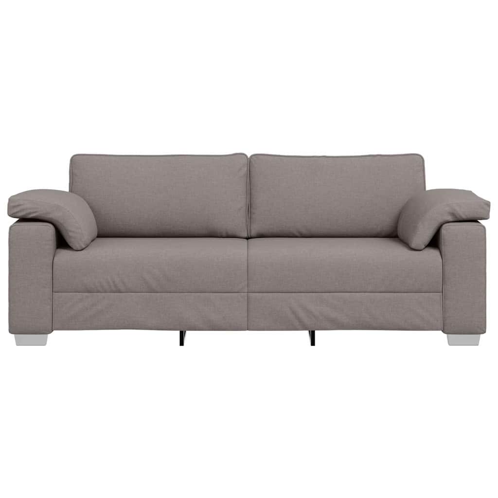 Canapé avec coussin Taupe 219 x 77 x 82 cm tissu - XIOS