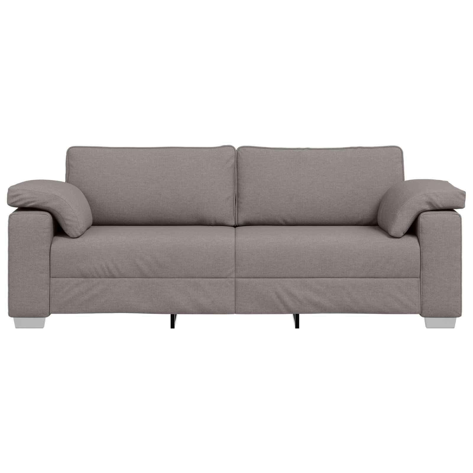 Sofa 3 places Taupe 220 cm tissu