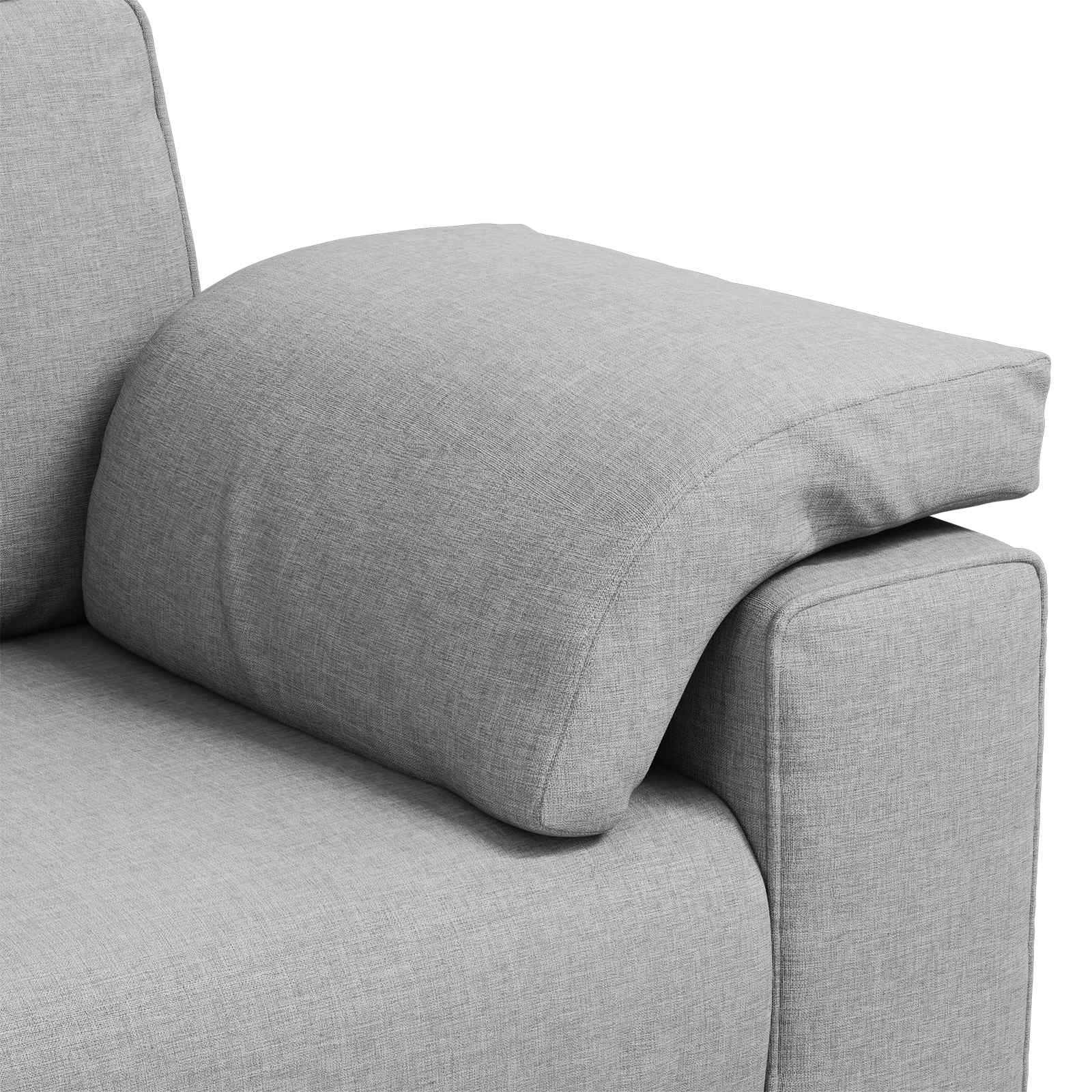 Sofa 3 places Gris nuage 220 cm tissu