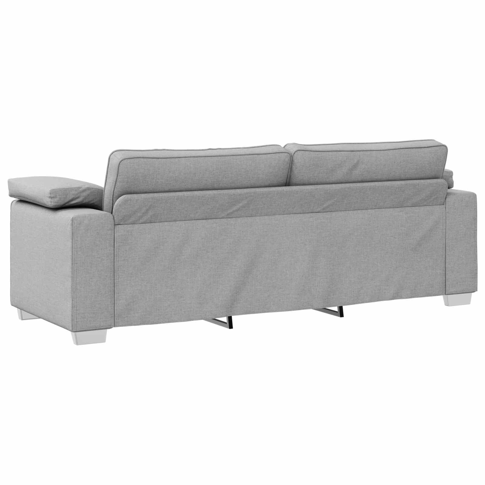 Sofa 3 places Gris nuage 220 cm tissu
