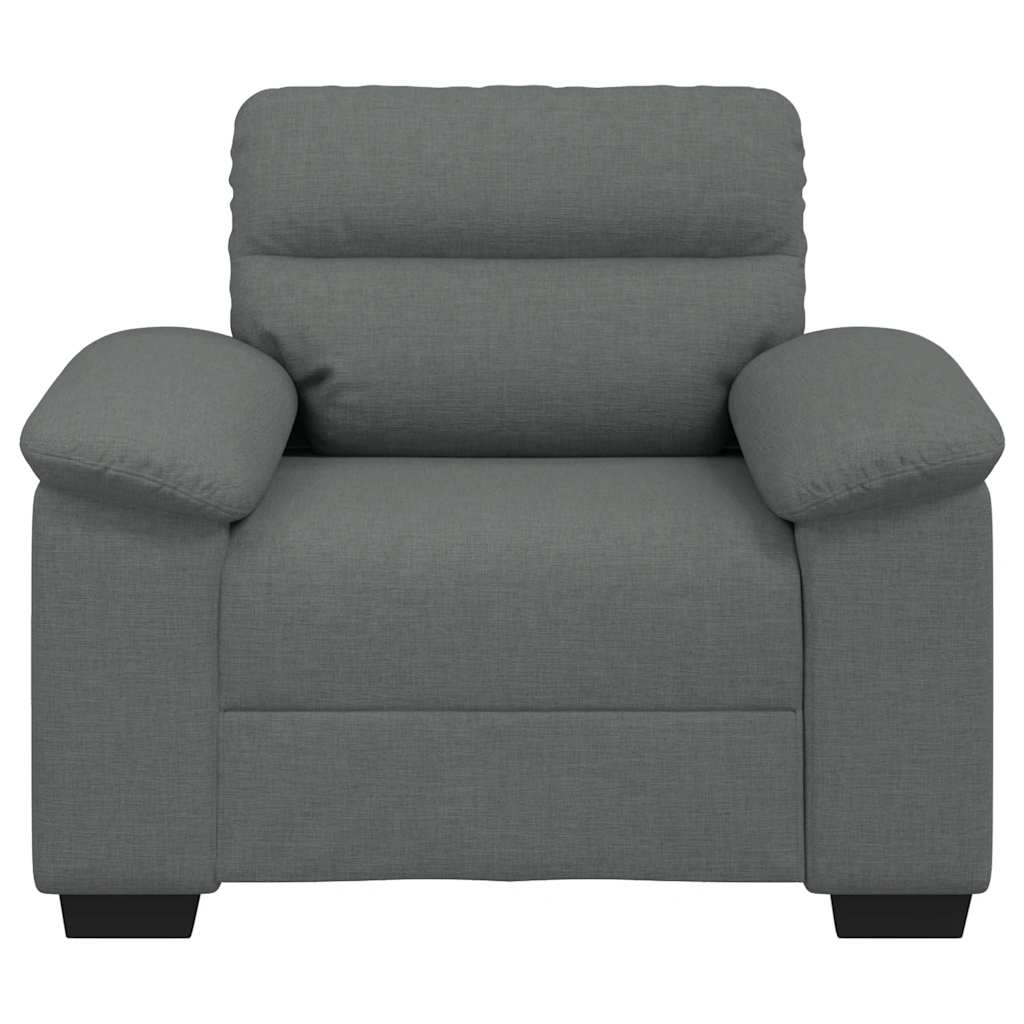 Fauteuil gris foncé 60 cm tissu - XIOS