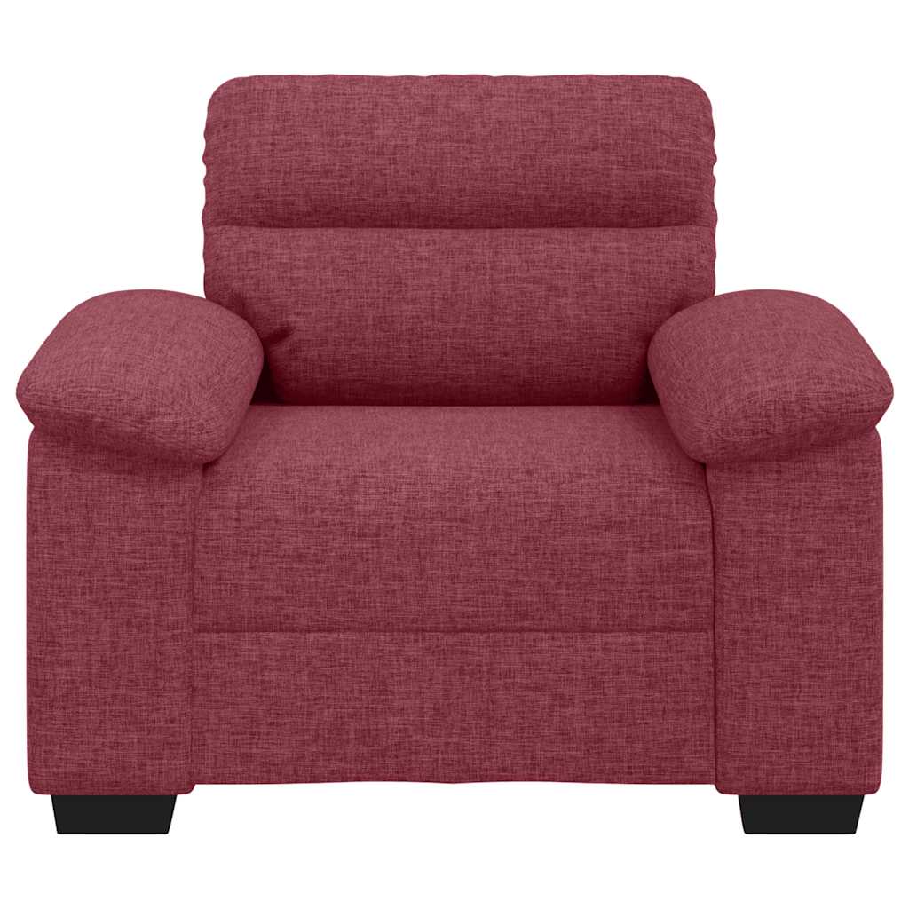 Canapé/Fauteuil rouge vin 100x81x84 cm tissu - XIOS