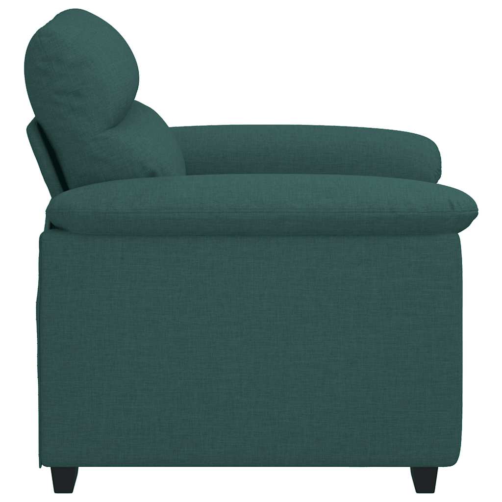 Canapé/Fauteuil vert foncé 100x81x84 cm en tissu - XIOS
