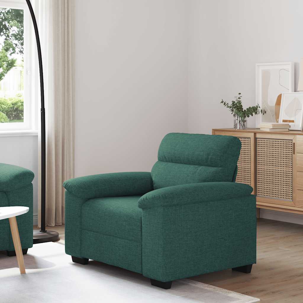Canapé/Fauteuil vert foncé 100x81x84 cm en tissu - XIOS