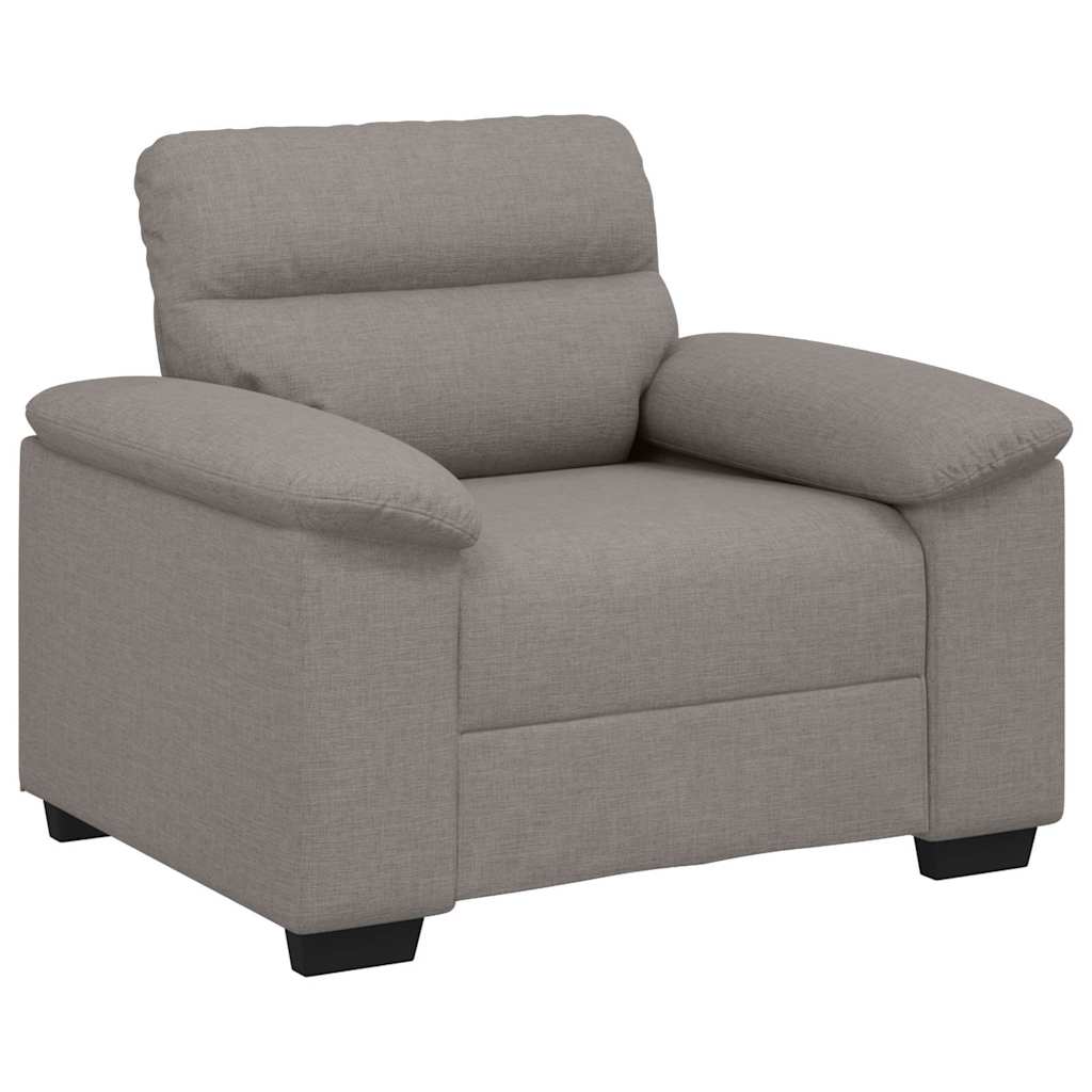 Canapé-fauteuil taupe 100x81x84 cm en tissu - XIOS