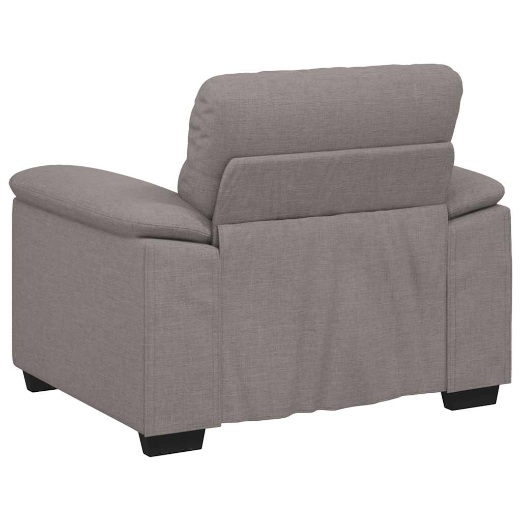Canapé-fauteuil taupe 100x81x84 cm en tissu - XIOS