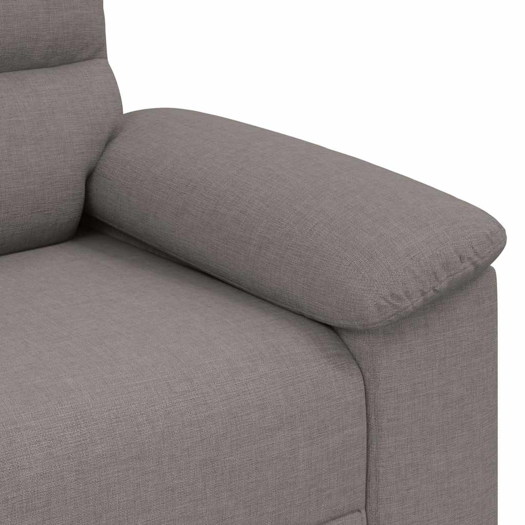 Canapé-fauteuil taupe 100x81x84 cm en tissu - XIOS