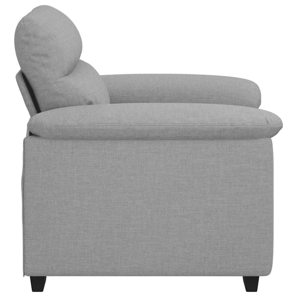 Canapé/Fauteuil Gris Nuage 100x81x84 cm tissu - XIOS