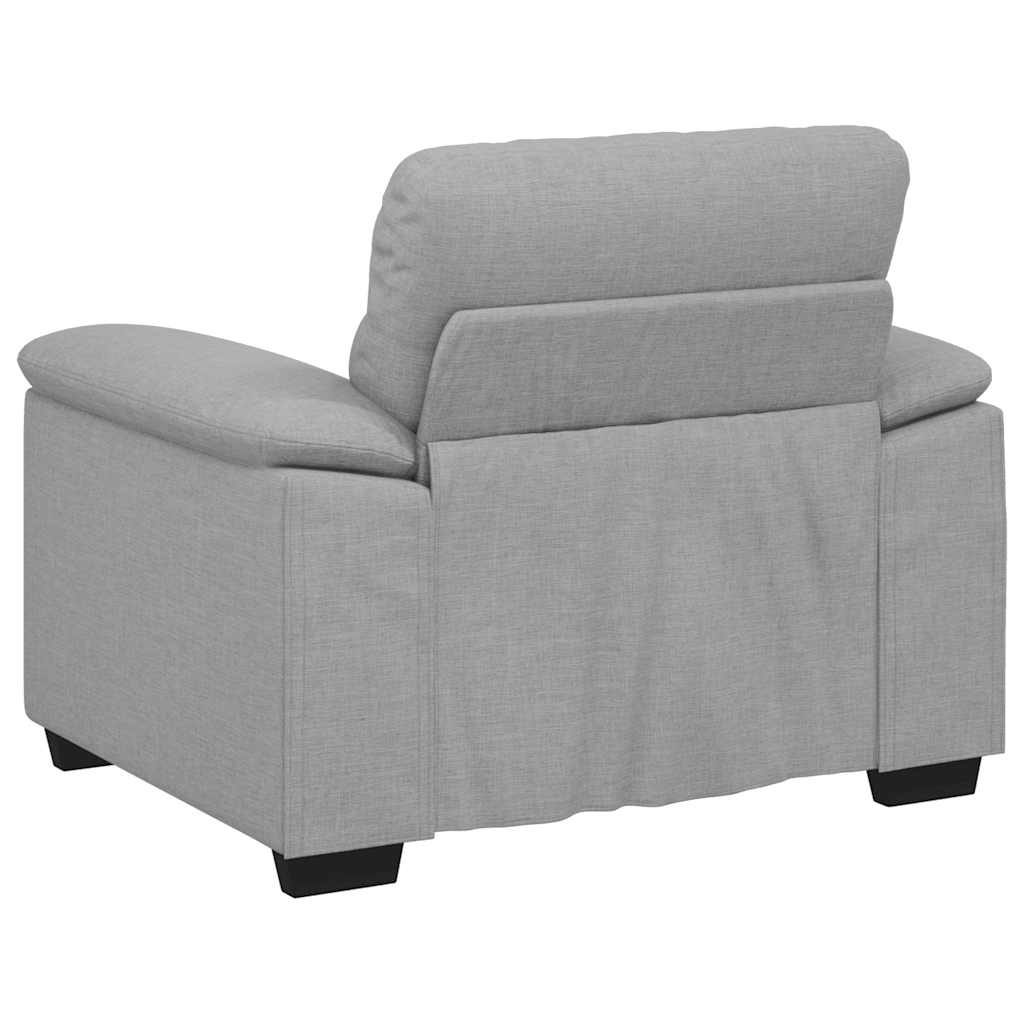 Canapé/Fauteuil Gris Nuage 100x81x84 cm tissu - XIOS