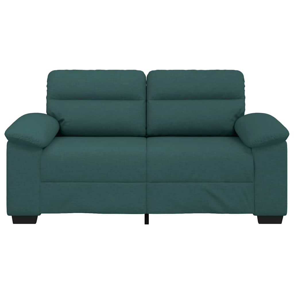 Canapé 2 places vert foncé 160 x 81 x 84 cm en tissu - XIOS