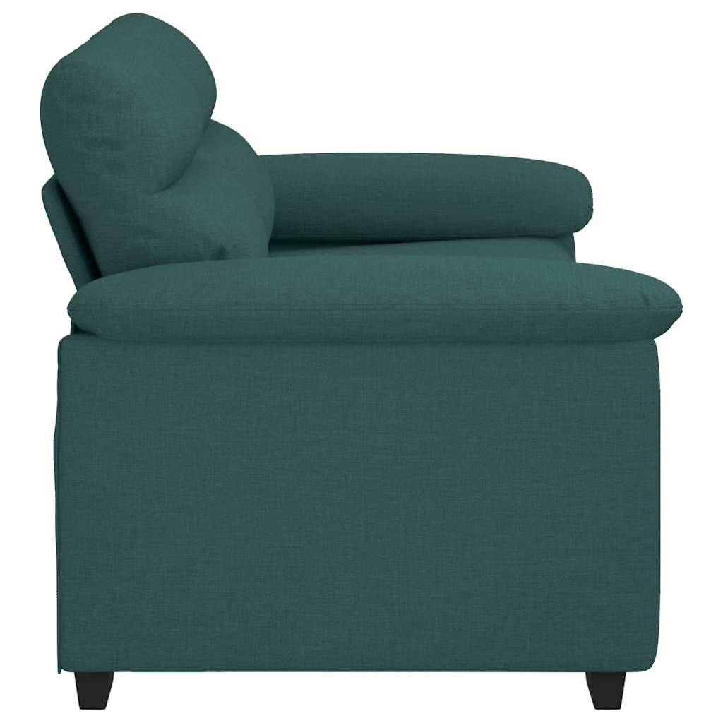 Canapé 2 places vert foncé 160 x 81 x 84 cm en tissu - XIOS