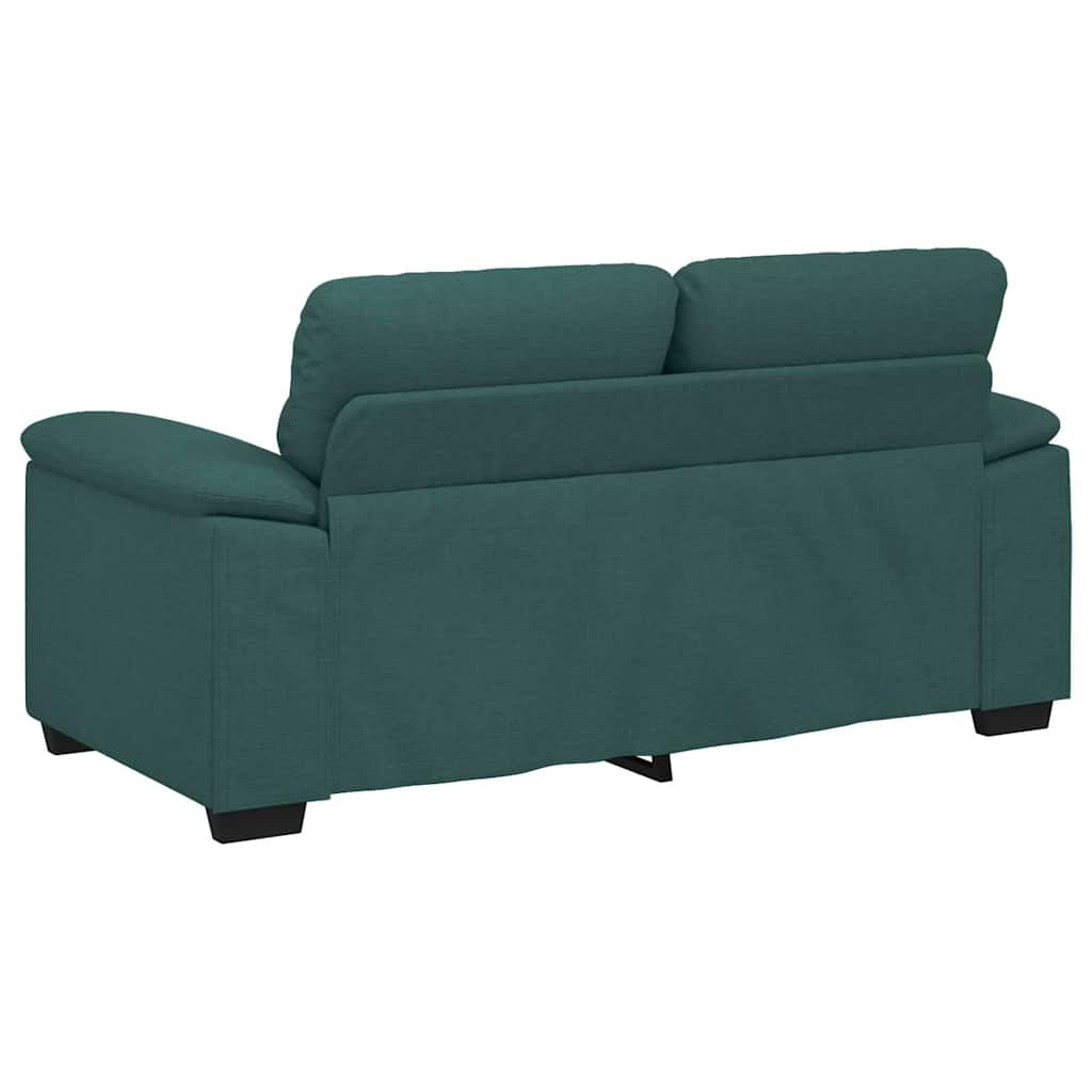 Canapé 2 places vert foncé 160 x 81 x 84 cm en tissu - XIOS