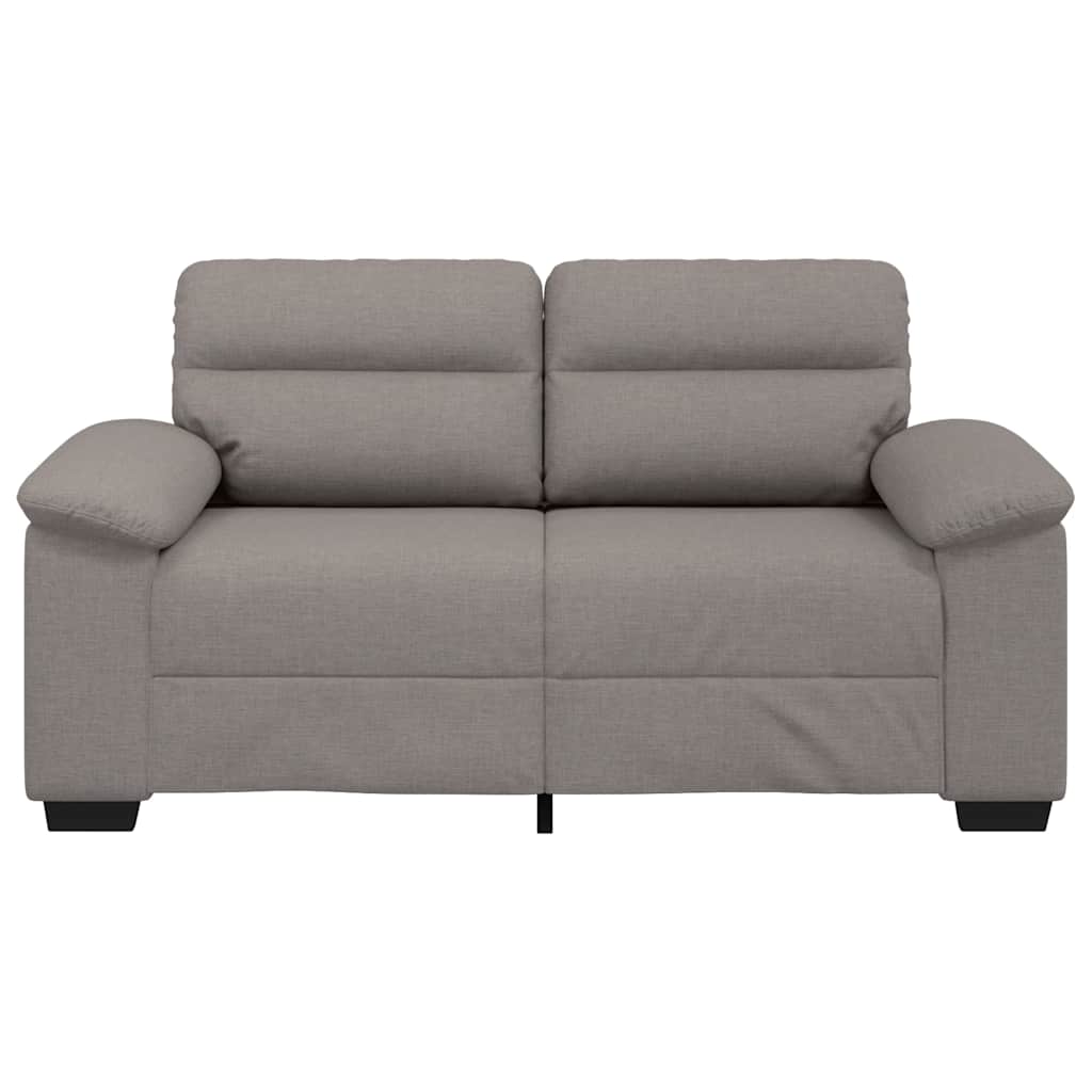Canapé 2 places taupe 160x81x84 cm en tissu - XIOS