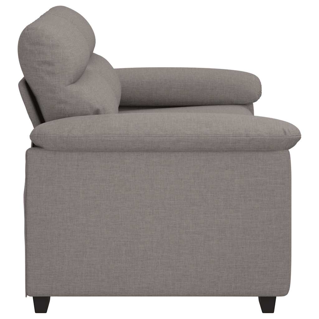 Canapé 2 places taupe 160x81x84 cm en tissu - XIOS