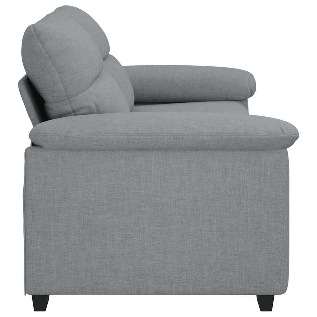 Canapé à 2 places gris clair 140 cm tissu - XIOS