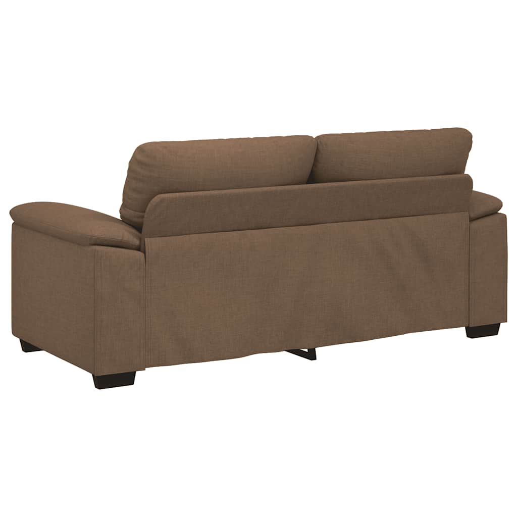 Canapé 2 places marron 180x81x84 cm en tissu - XIOS