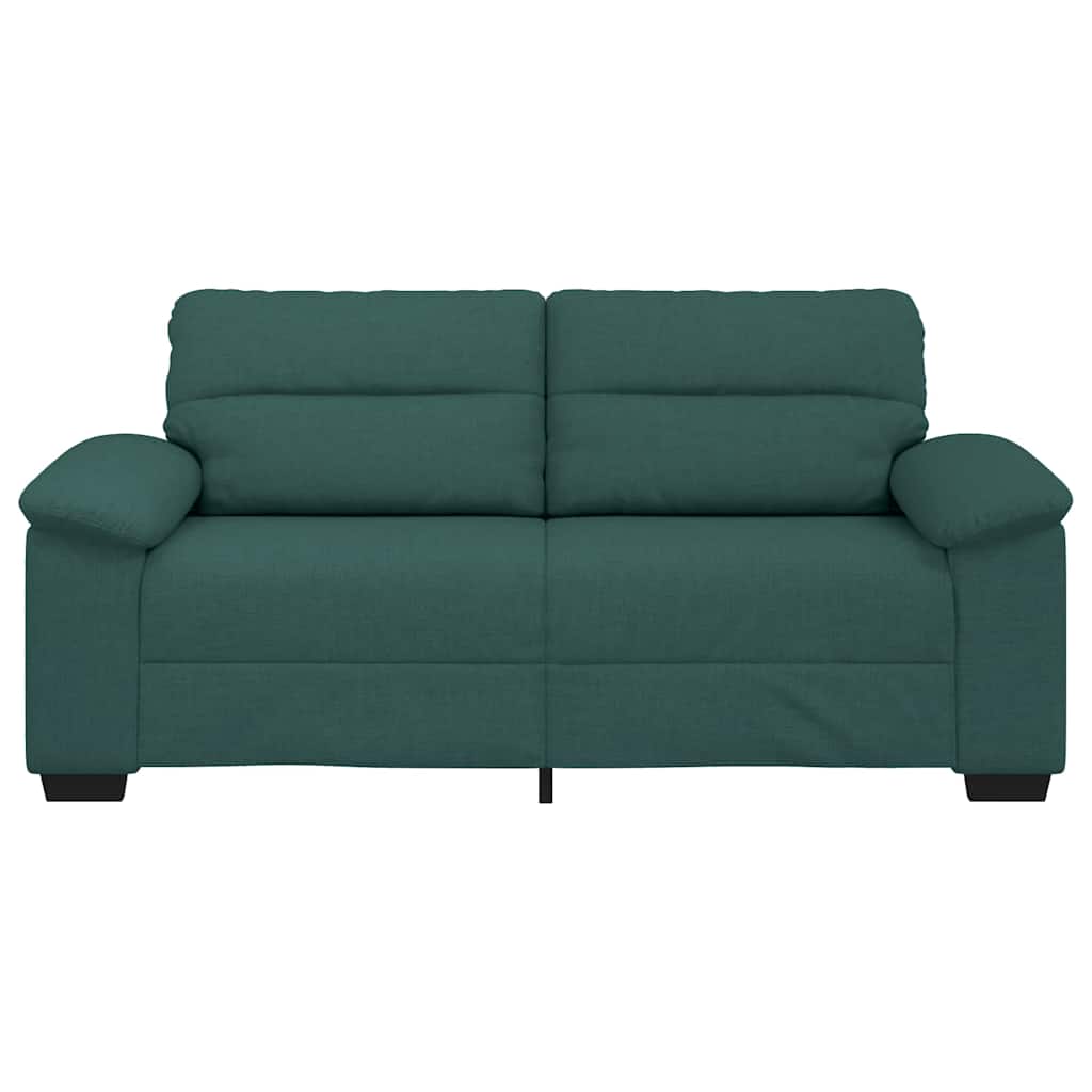 Canapé 2 places vert foncé 180 x 81 x 84 cm en tissu - XIOS