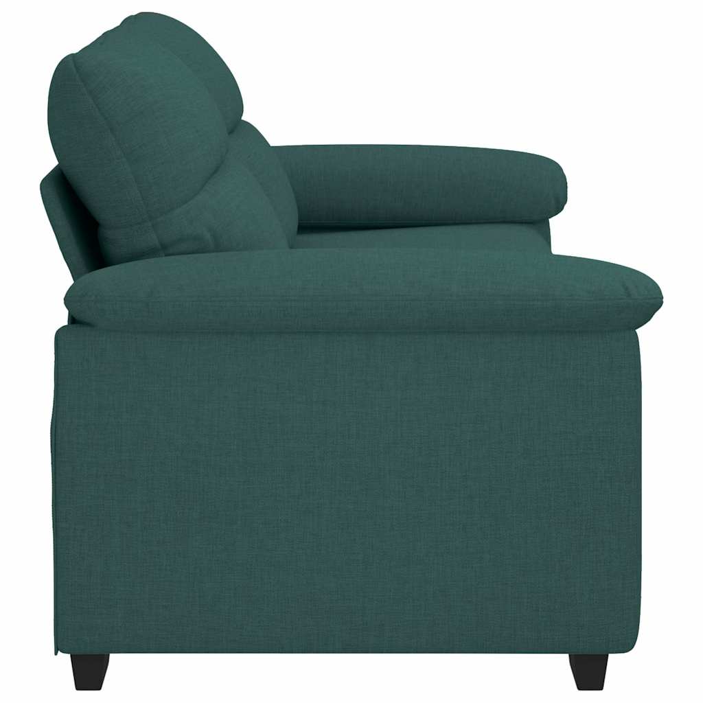 Canapé 2 places vert foncé 180 x 81 x 84 cm en tissu - XIOS