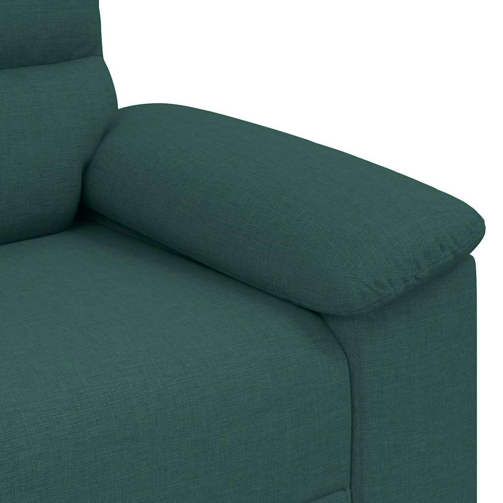 Canapé 2 places vert foncé 180 x 81 x 84 cm en tissu - XIOS