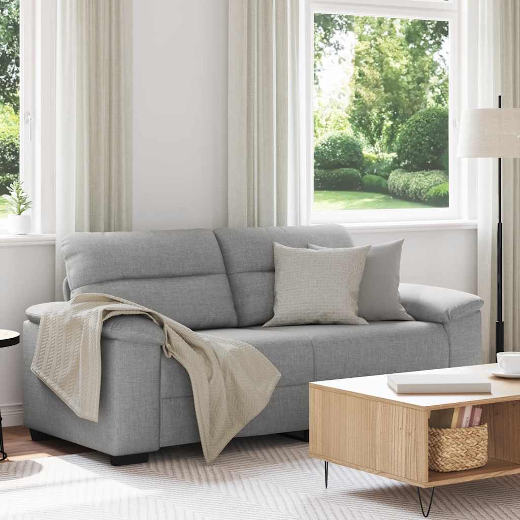 Canapé 2 places Gris nuage 180x81x84 cm tissu - XIOS