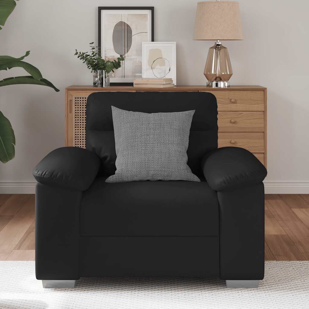 Fauteuil noir 60 cm similicuir - XIOS