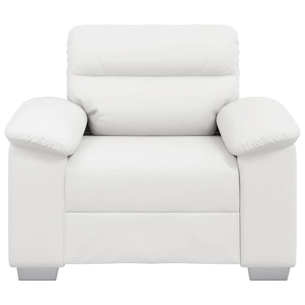 Fauteuil canapé blanc 100x81x84 cm en similicuir - XIOS