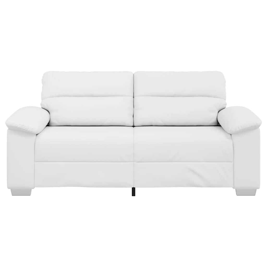 Canapé 2 places blanc 180x81x84 cm en similicuir - XIOS