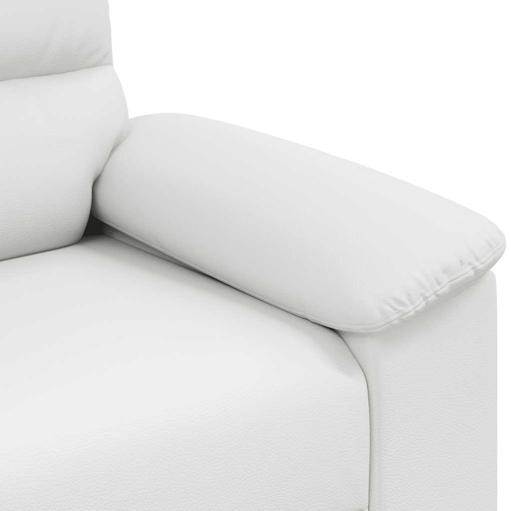 Canapé 2 places blanc 180x81x84 cm en similicuir - XIOS