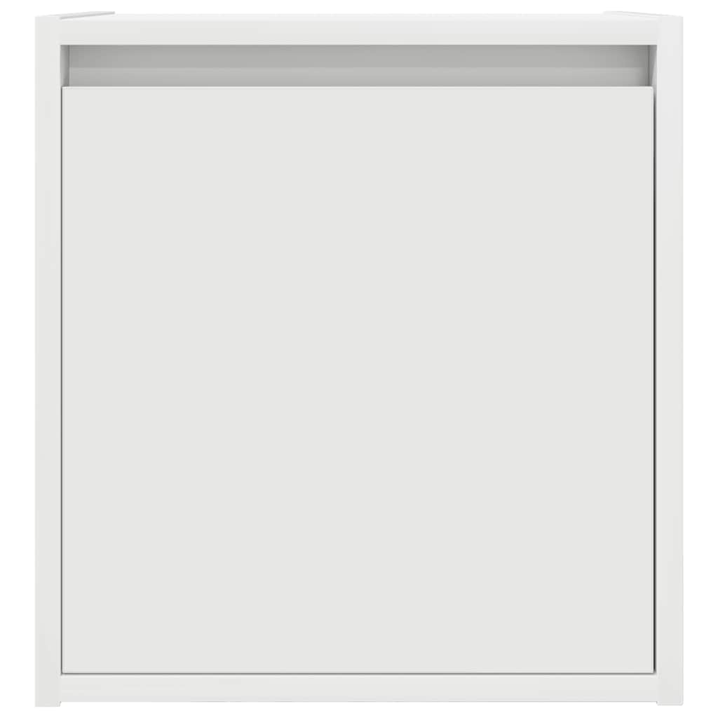 Table de chevet murale blanc 38x34x40 cm