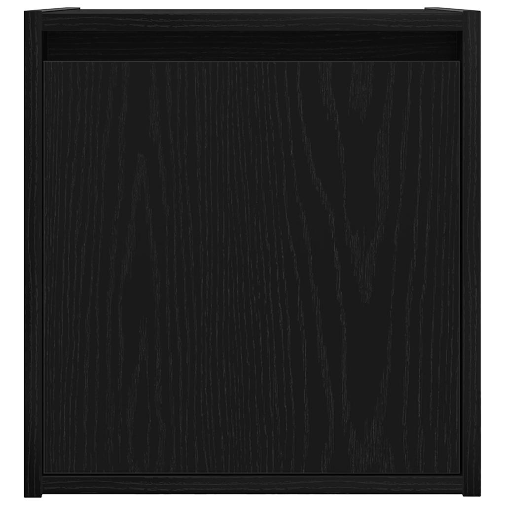 Table de chevet murale noir 38x34x40 cm