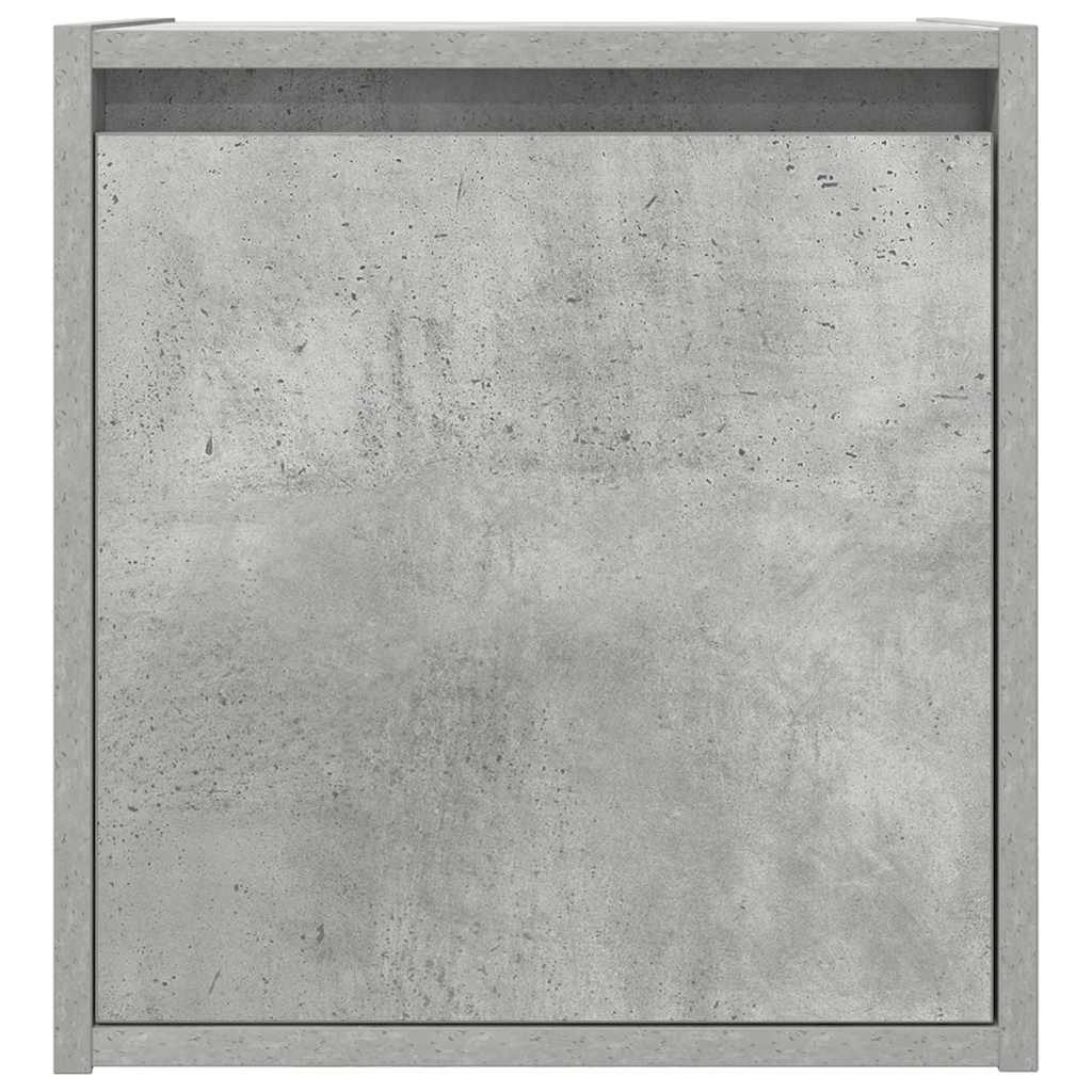 Table de chevet murale gris béton 38x34x40 cm