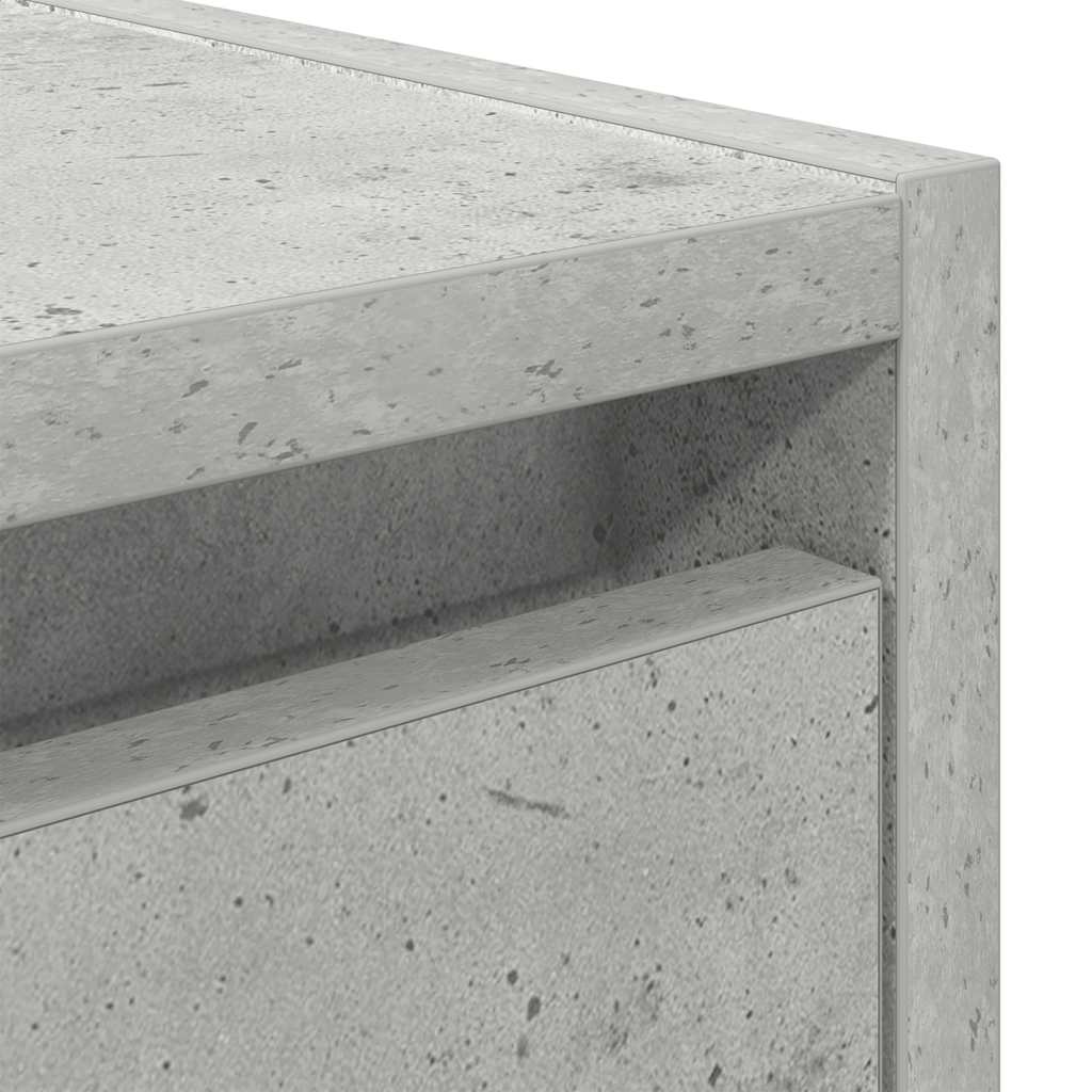 Tables de chevet murales 2 pcs gris béton 38x34x40 cm - XIOS