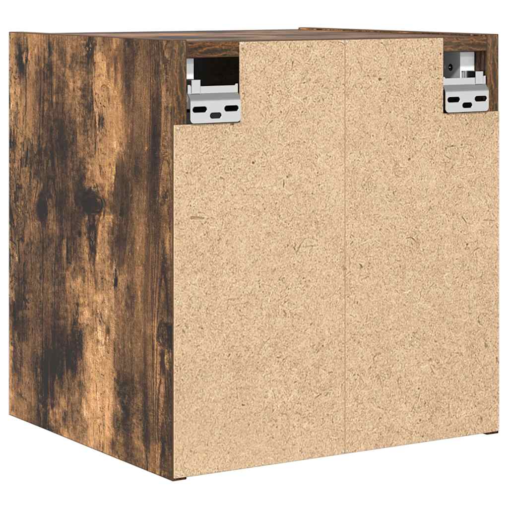 Tables de chevet murales 2 pcs chêne fumé 38x34x40 cm - XIOS