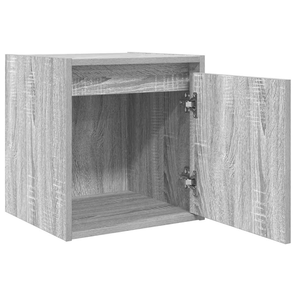 Tables de chevet murales 2 pcs sonoma gris 38x34x40 cm - XIOS