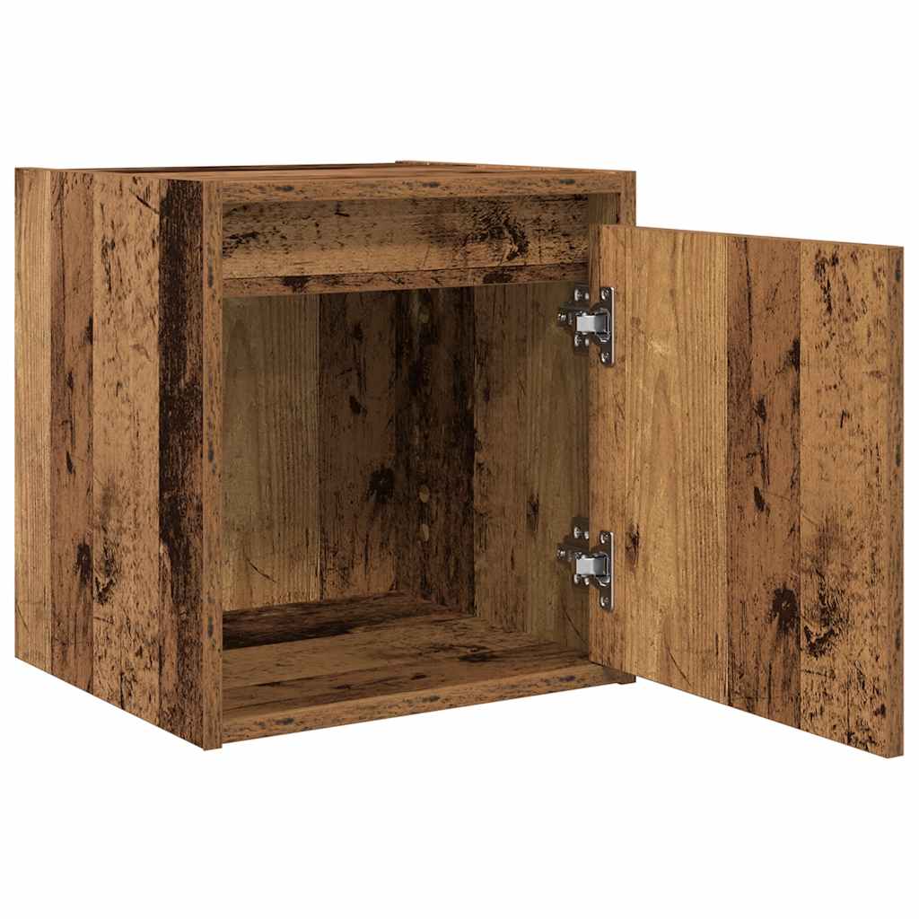 Tables de chevet murales 2 pcs vieux bois 38x34x40 cm - XIOS